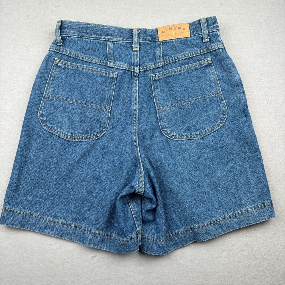 Riders Jorts Denim Shorts Womens 14 High Rise Mom Made in USA Vintage - Picture 3 of 12